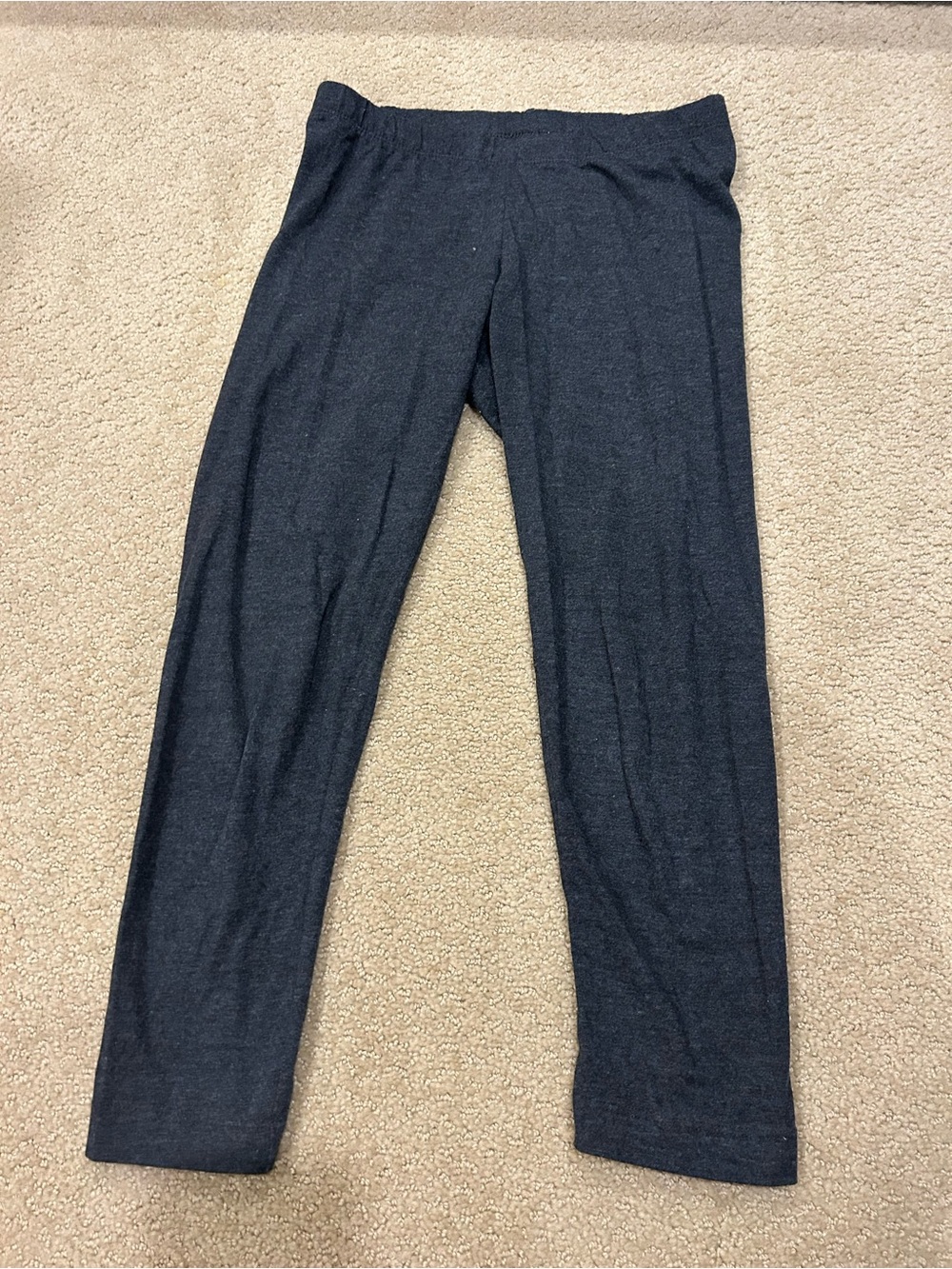 Old Navy Girls Dark Charcoal Gray Stretch Leggings